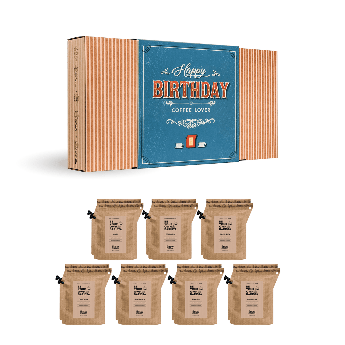 Happy Birthday – kaffepresent 7, 14 eller 25-pack-3