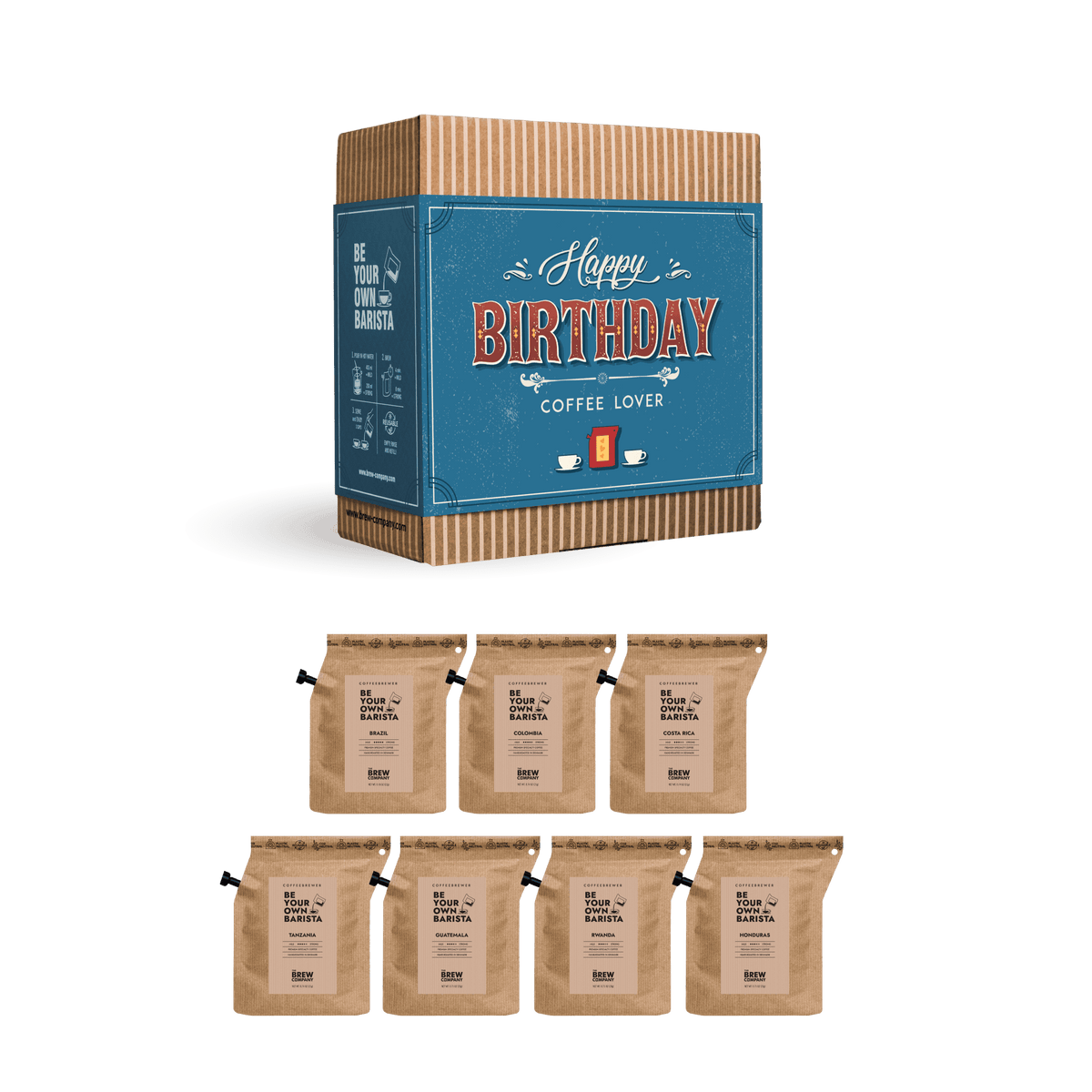Happy Birthday – kaffepresent 7, 14 eller 25-pack-1