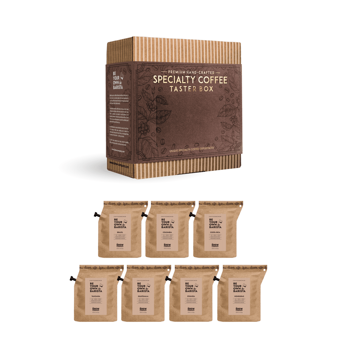 Provbox med specialkaffe – förpackning