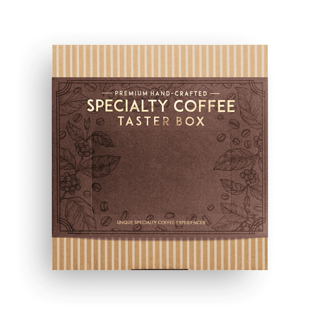 Provbox med specialkaffe – 7 portionsbryggare
