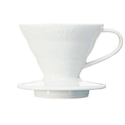 Hario V60 keramisk kaffedripper i vitt – 360–600 ml