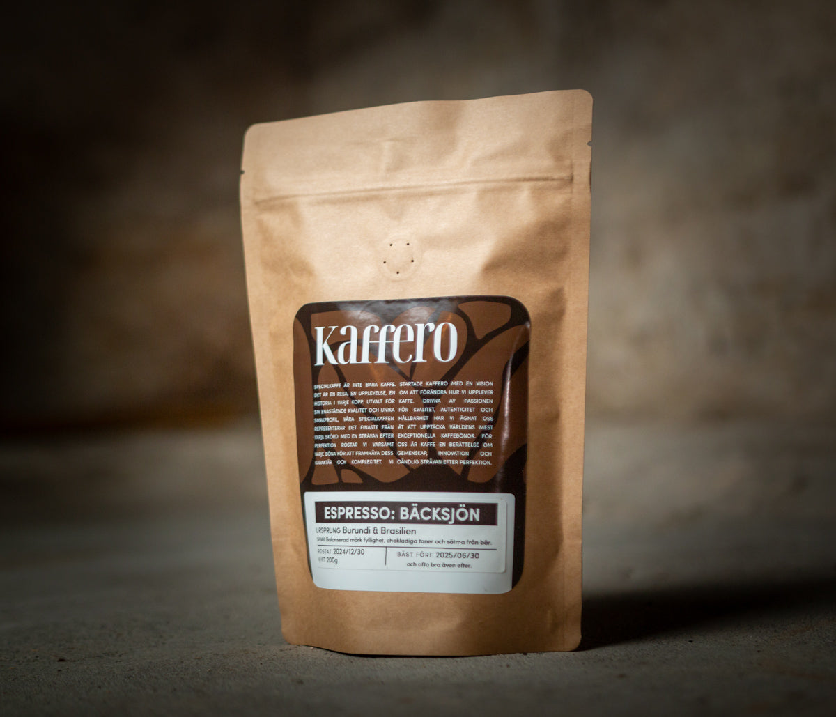 Bäcksjön espressokaffe från Kaffero